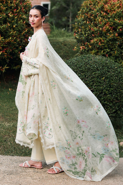 Cross Stitch | Eid Lawn Edit 26 | TROPIC MIST - Luxury Dress - available at Maria Faisal in UK and USA.