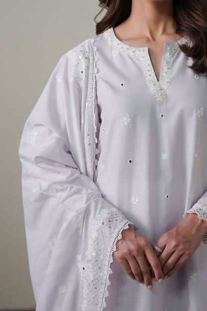 Cross S titch | Mahiri Embroidered Collection 26 |VIOLET DREAM - Luxury Dress - available at Maria Faisal in UK and USA.