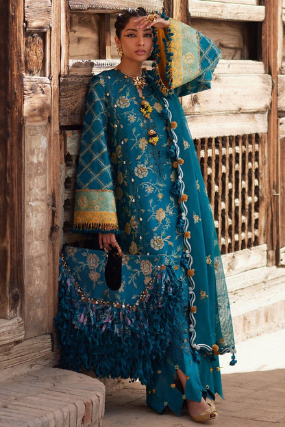 Elan | Luxury Lawn 25 | OPHELIA (EL25-10 A) by Maria Faisal - Registered Vendor of : Elan - type : Ladies Clothes - 100% original wedding dresses