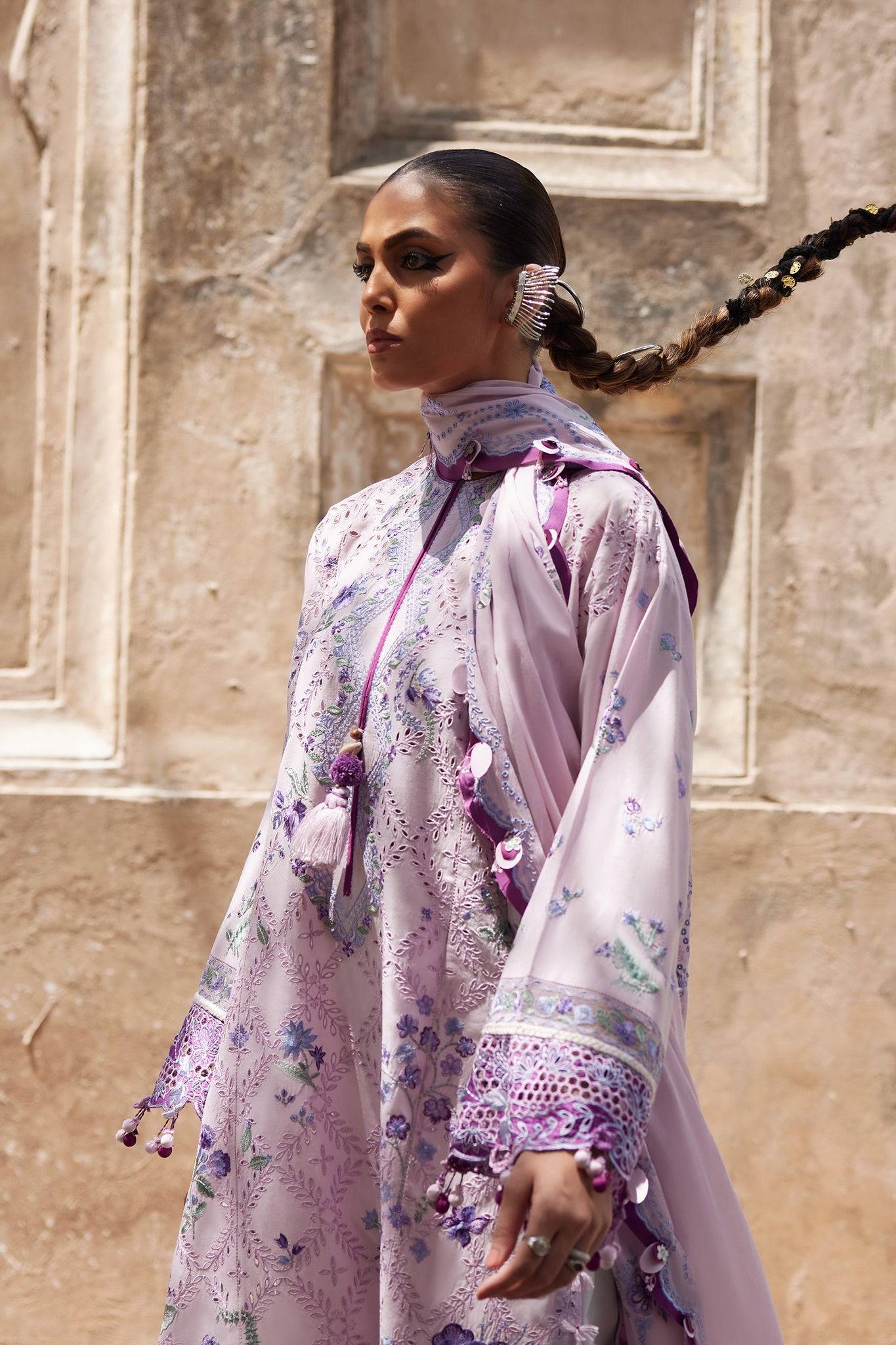 Elan | Luxury Lawn 25 | ALARA (EL25-12 B) by Maria Faisal - Registered Vendor of : Elan - type : Ladies Clothes - 100% original wedding dresses