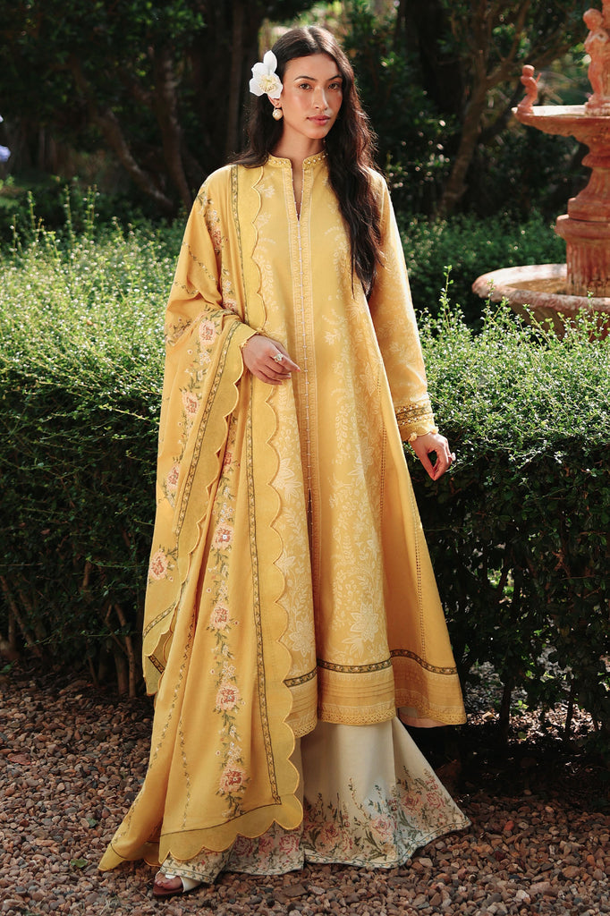 Cross Stitch | Eid Lawn Edit 26 | PETAL DRAPES - Luxury Dress - available at Maria Faisal in UK and USA.