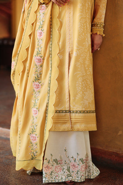 Cross Stitch | Eid Lawn Edit 26 | PETAL DRAPES - Luxury Dress - available at Maria Faisal in UK and USA.
