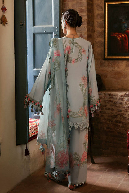 Zaha | Festive Lawn 25 | KHUSBU (ZF-25-09) by Maria Faisal - Registered Vendor of : Zaha - type : Ladies Clothes - 100% original wedding dresses