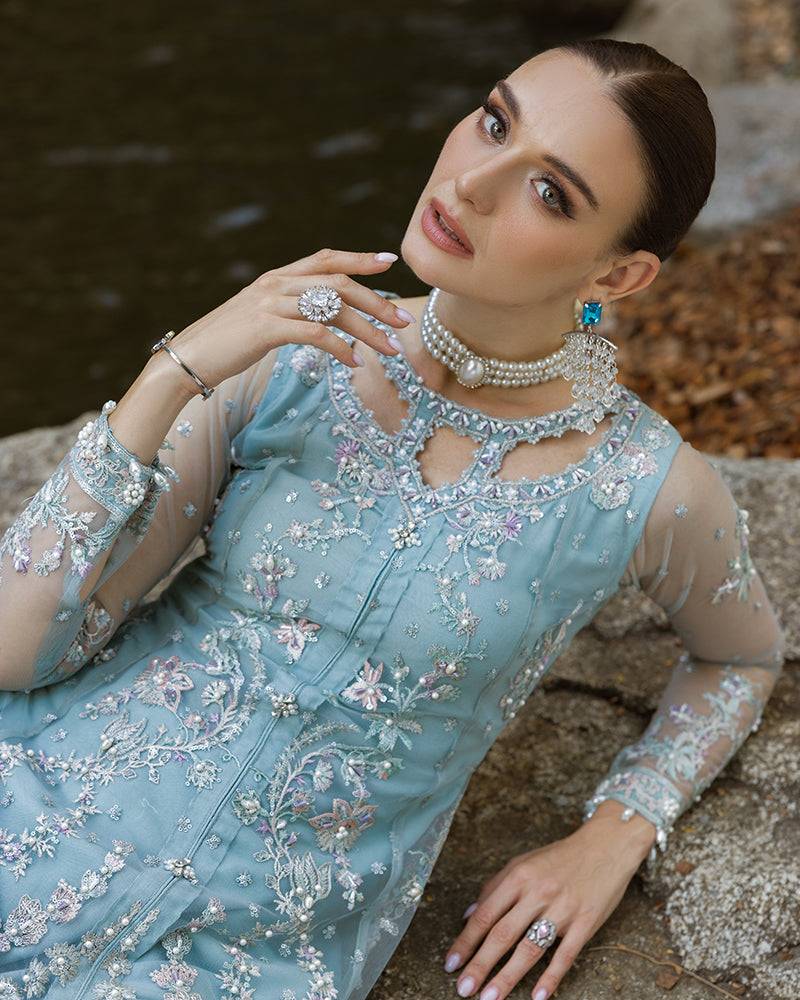 Ain | Cascade Party Wears | AN-105 by Maria Faisal - Registered Vendor of : Ain - type : Ladies Clothes - 100% original wedding dresses