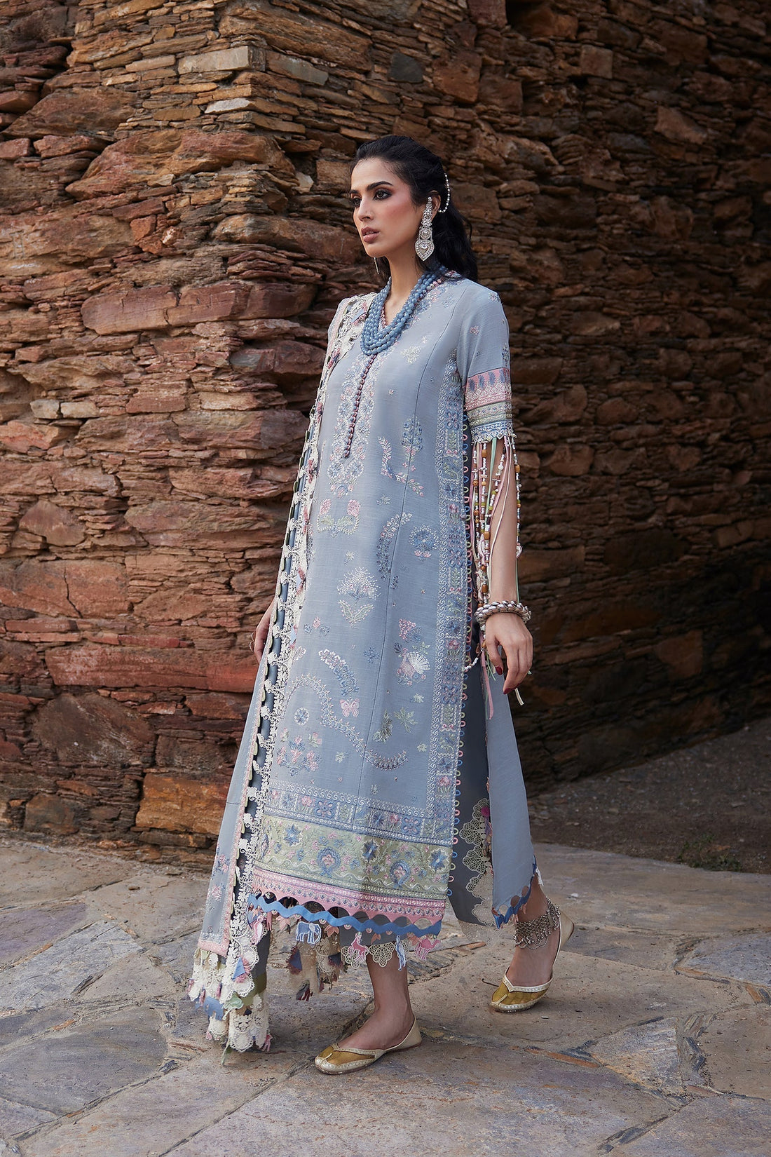 Elan | Winter Collection 24 | SERAPHINA (EW24-01) - Designer Dress with Intricate embroidery and embellishments. Shop elegent wedding dress at Maria Faisal.