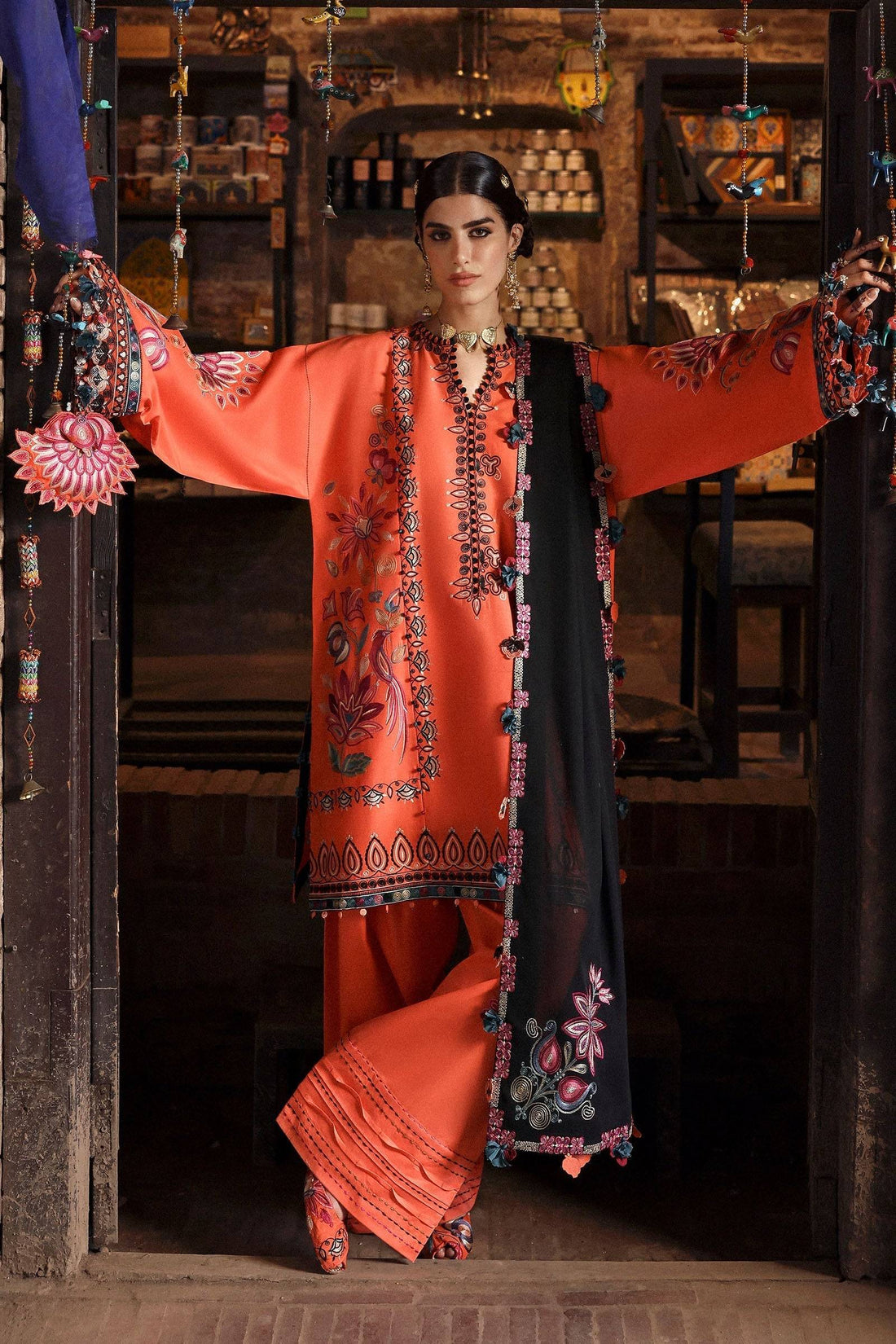 Zaha | Festive Lawn 25 | RANGREZ (ZF-25-06) by Maria Faisal - Registered Vendor of : zaha - type : Ladies Clothes - 100% original wedding dresses