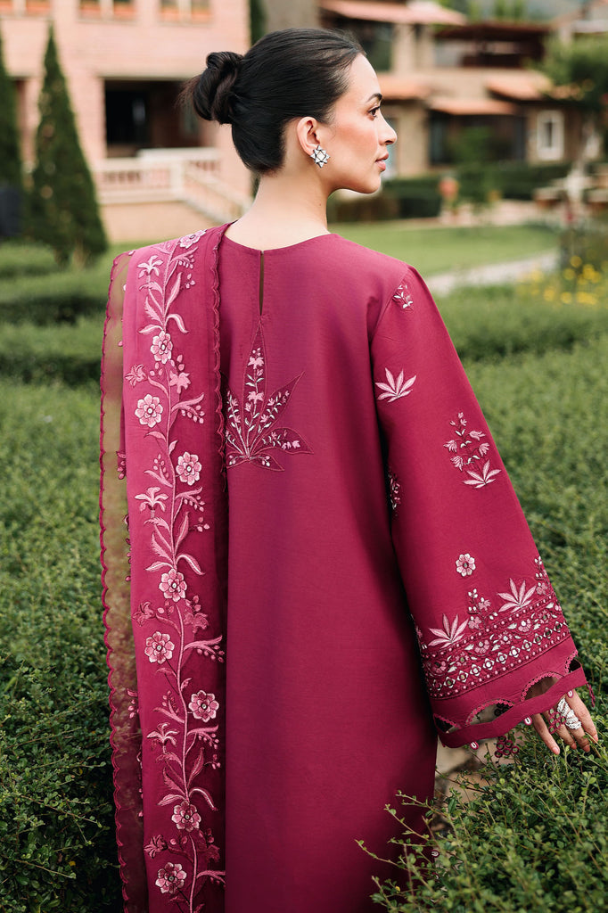 Cross Stitch | Eid Lawn Edit 26 | CRIMSON ROYALE - Luxury Dress - available at Maria Faisal in UK and USA.