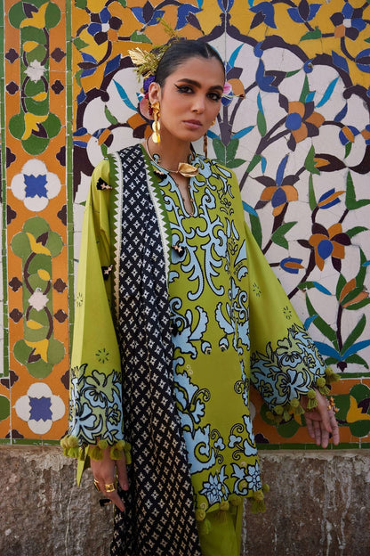 Elan | Luxury Lawn 25 | SOLENE (EL25-03 A) by Maria Faisal - Registered Vendor of : Elan - type : Ladies Clothes - 100% original wedding dresses