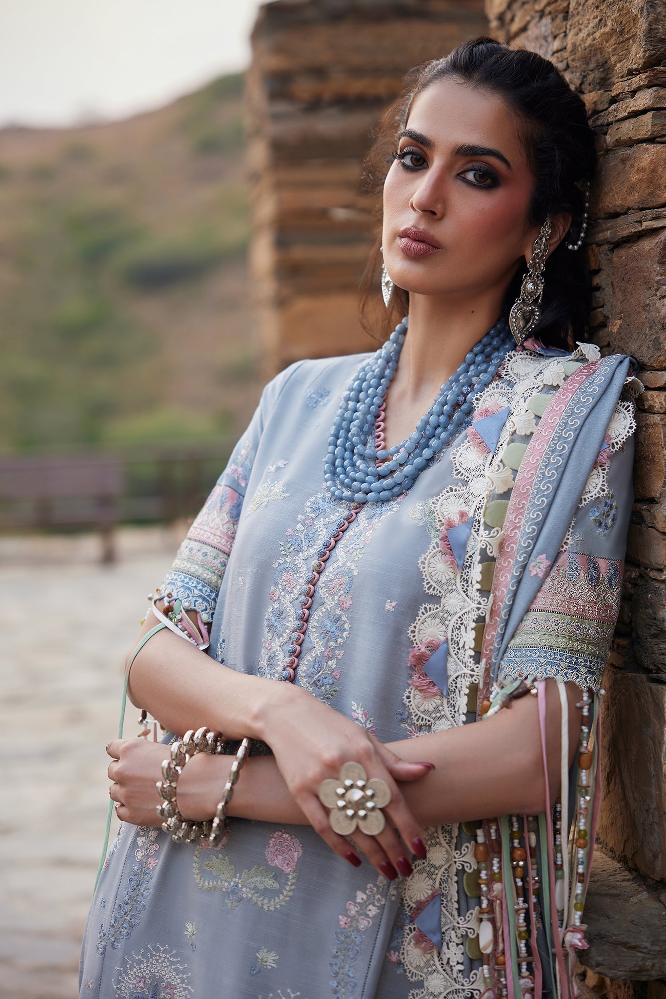 Elan | Winter Collection 24 | SERAPHINA (EW24-01) - Designer Dress with Intricate embroidery and embellishments. Shop elegent wedding dress at Maria Faisal.