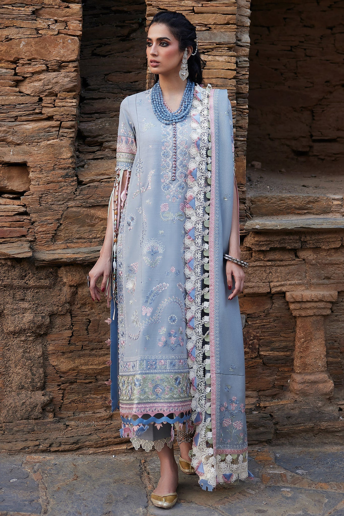 Elan | Winter Collection 24 | SERAPHINA (EW24-01) - Designer Dress with Intricate embroidery and embellishments. Shop elegent wedding dress at Maria Faisal.