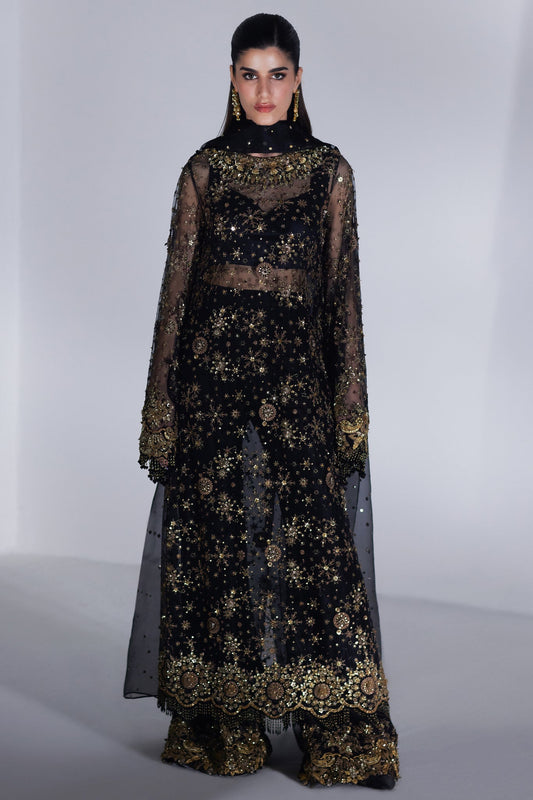 Elan | Luxury Wedding Wears | CASCADE D'ETOILES' (EP-21013) - Bridal Dress - available at Maria Faisal in UK and USA.