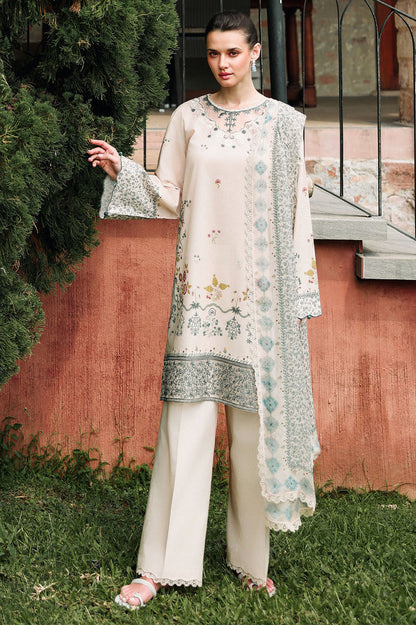 Cross Stitch | Eid Lawn Edit 26 | SUBTLE BEIGE - Luxury Dress - available at Maria Faisal in UK and USA.