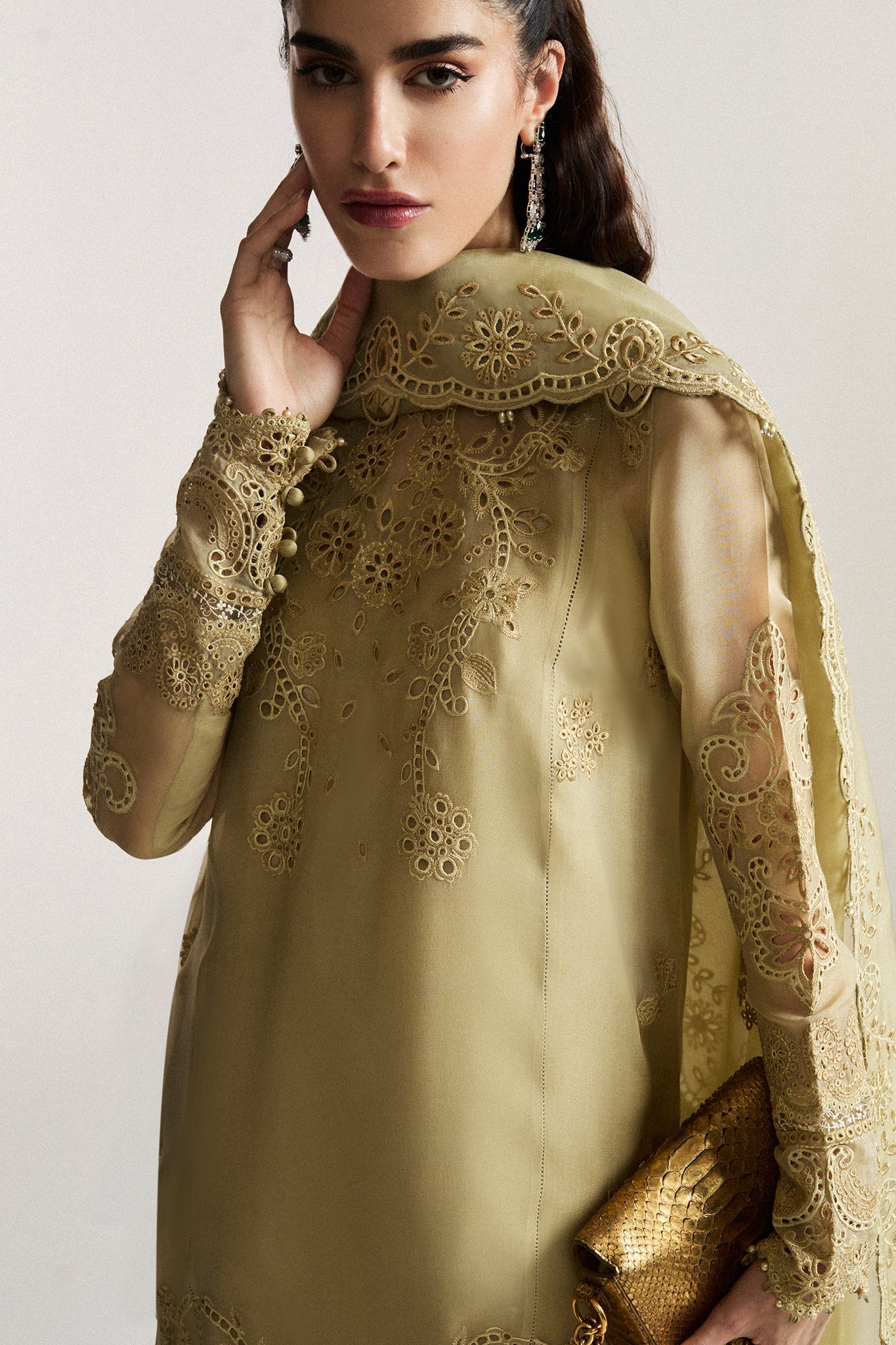 Elan | Vital Ornee | JARDIN SAUGE (EV-21352) - Formal Dress - available at Maria Faisal in UK and USA.