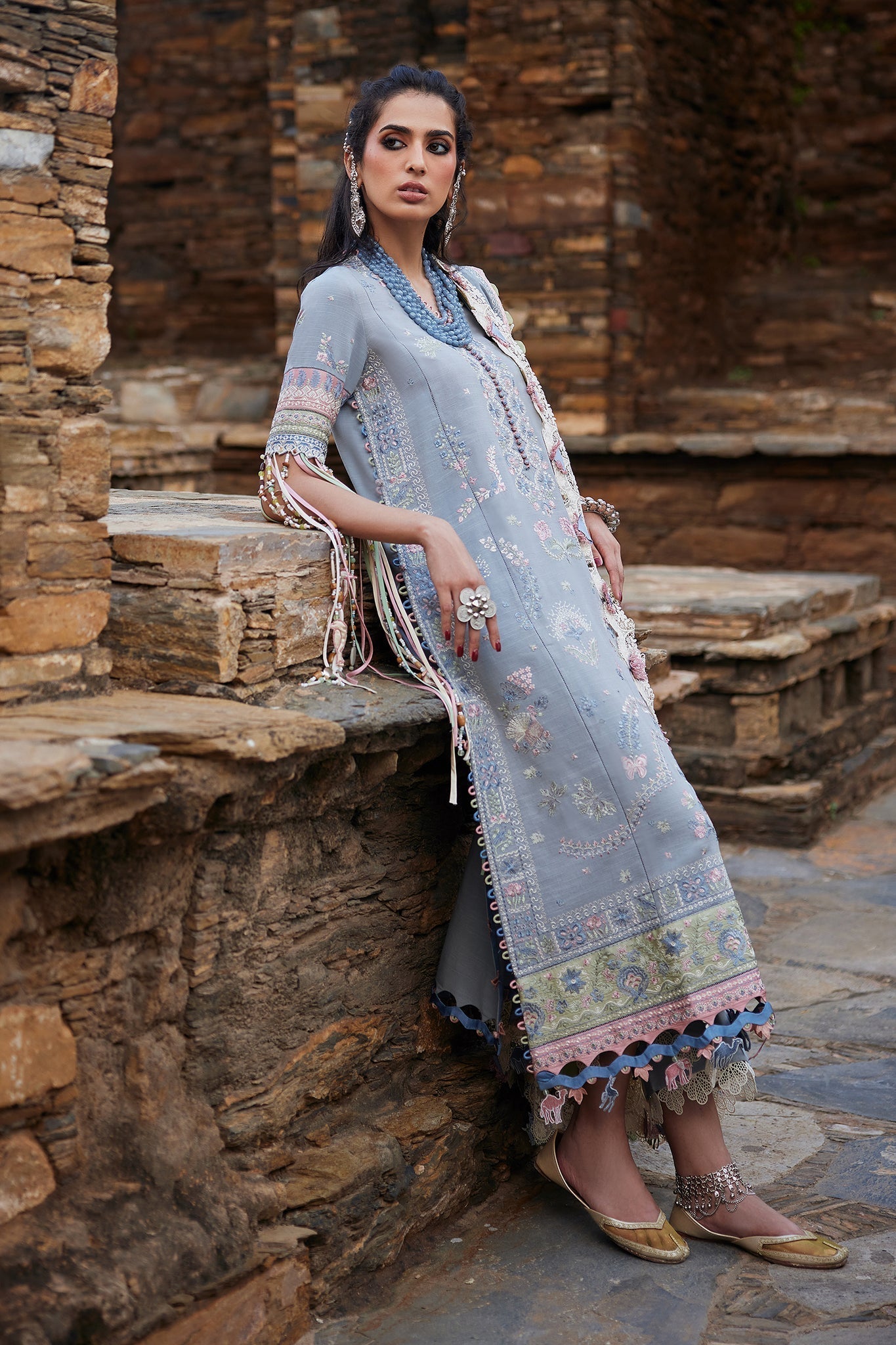 Elan | Winter Collection 24 | SERAPHINA (EW24-01) - Designer Dress with Intricate embroidery and embellishments. Shop elegent wedding dress at Maria Faisal.