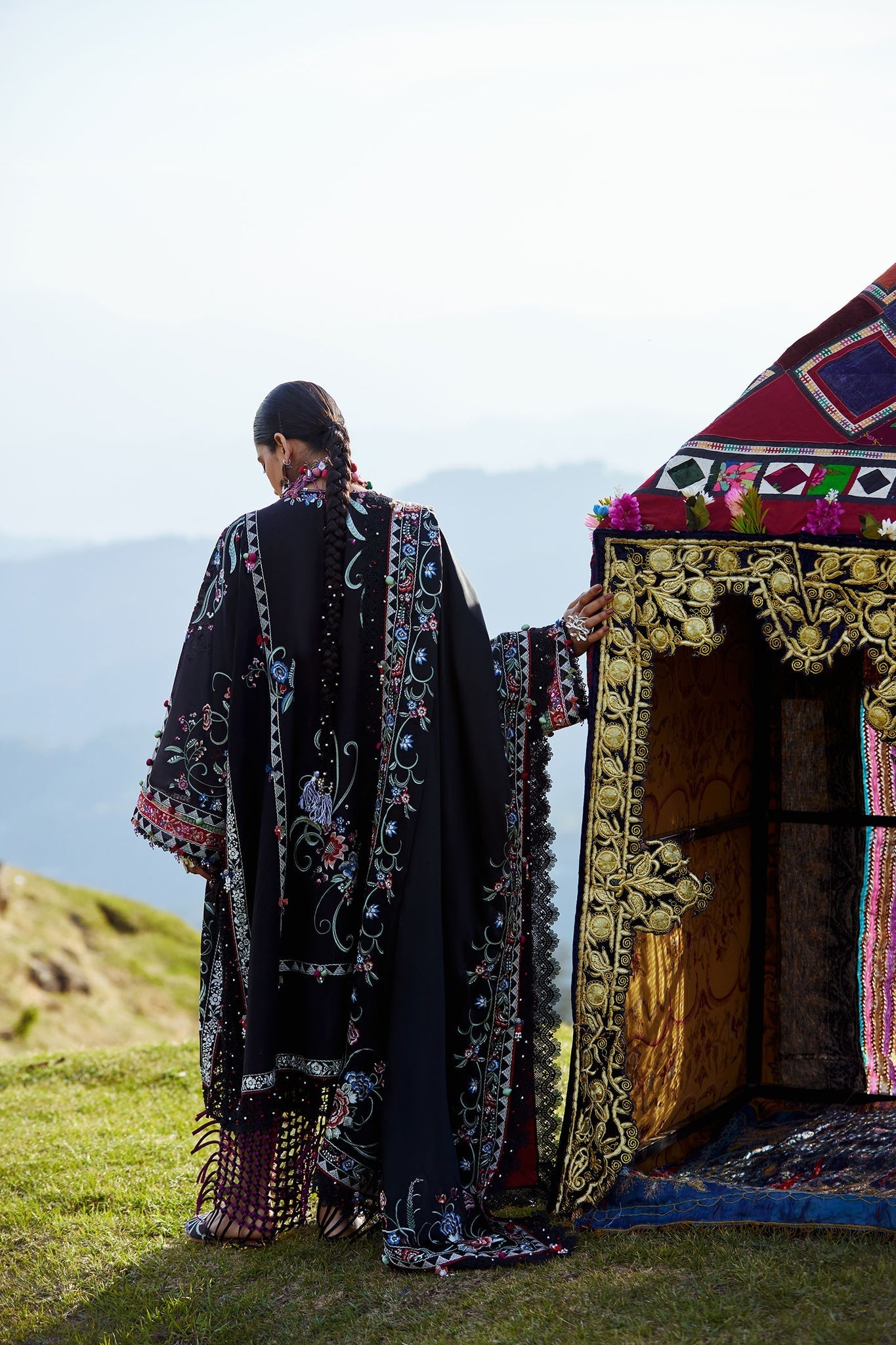 Elan | Kashmee Legacy Lawn 26 | ZABAR (EL26-01 A) - Luxury Dress - available at Maria Faisal in UK and USA.