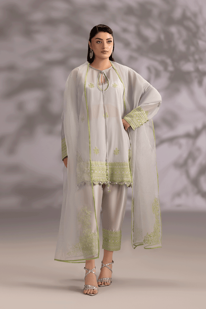Erum Khan | Summer Whisper | Power Queen - Luxury Dress - available at Maria Faisal in UK and USA.