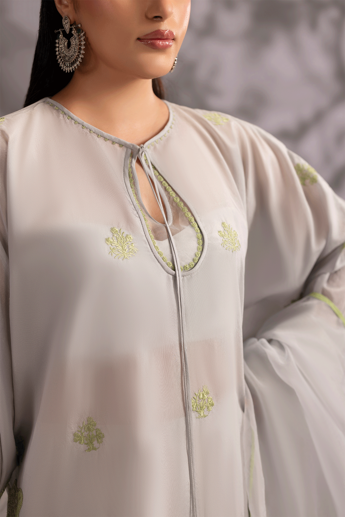Erum Khan | Summer Whisper | Power Queen - Luxury Dress - available at Maria Faisal in UK and USA.
