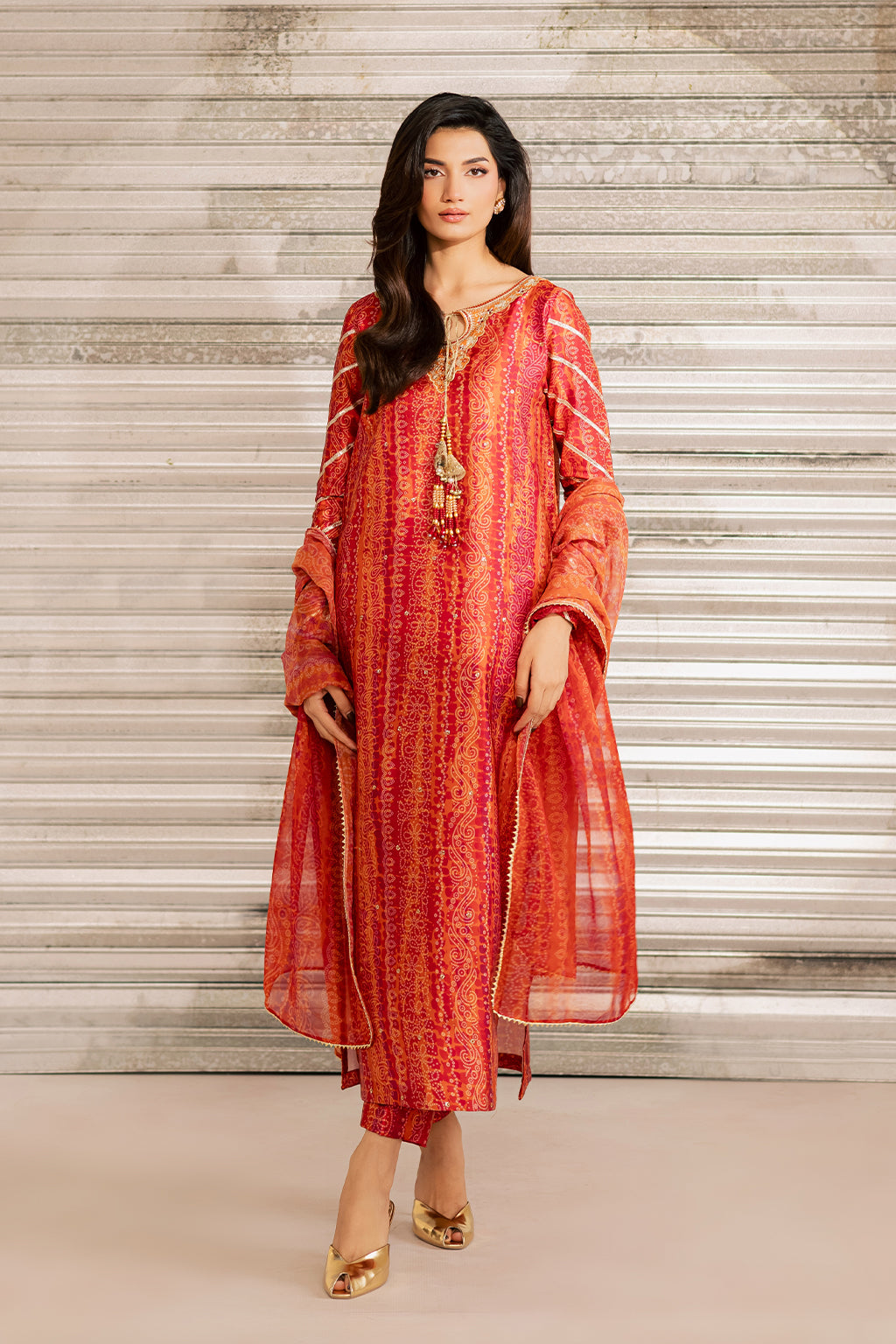 Vanya | Silk Edit | SL-23 - Luxury Dress - available at Maria Faisal in UK and USA.