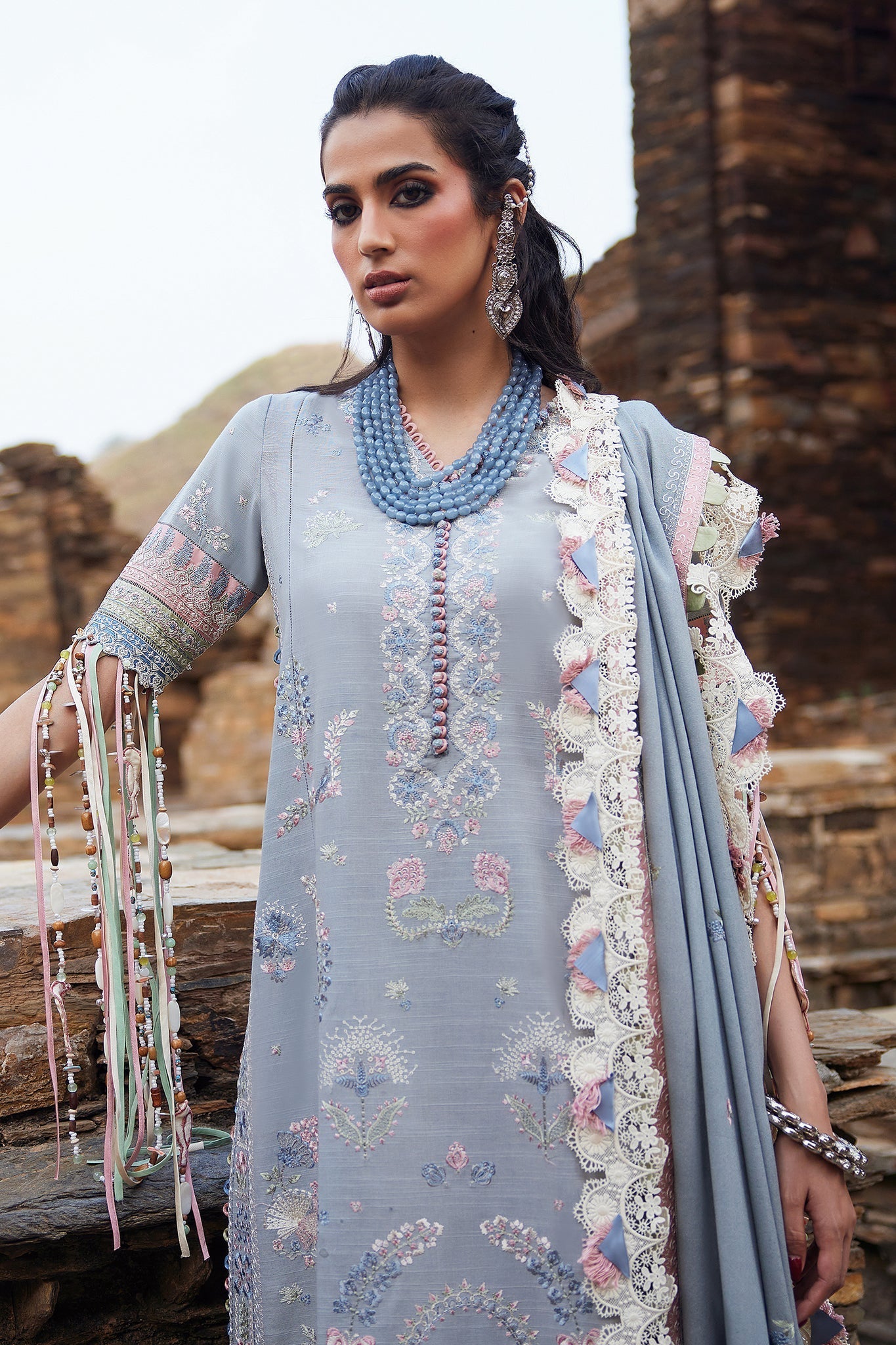 Elan | Winter Collection 24 | SERAPHINA (EW24-01) - Designer Dress with Intricate embroidery and embellishments. Shop elegent wedding dress at Maria Faisal.