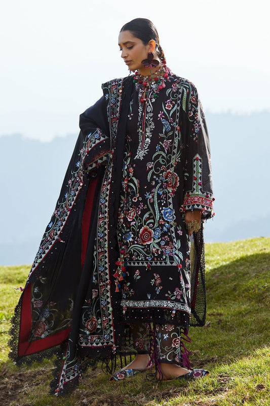 Elan | Kashmee Legacy Lawn 26 | ZABAR (EL26-01 A) - Luxury Dress - available at Maria Faisal in UK and USA.