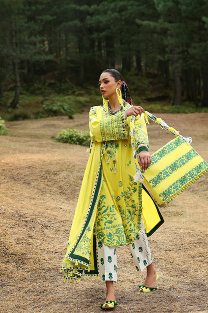 Zaha | Lawn 25 | ELAYA (ZL25-10 B) by Maria Faisal - Registered Vendor of : Zaha - type : Ladies Clothes - 100% original wedding dresses