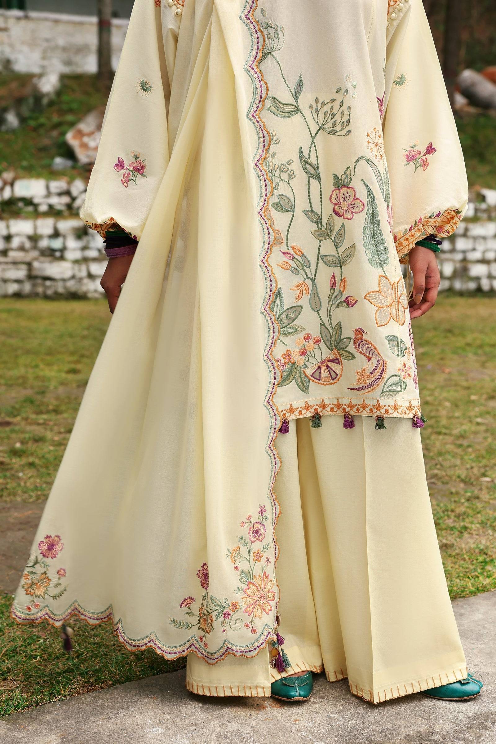 Zaha | Lawn 25 | ZANIA (ZL25-13 A) by Maria Faisal - Registered Vendor of : Zaha - type : Ladies Clothes - 100% original wedding dresses