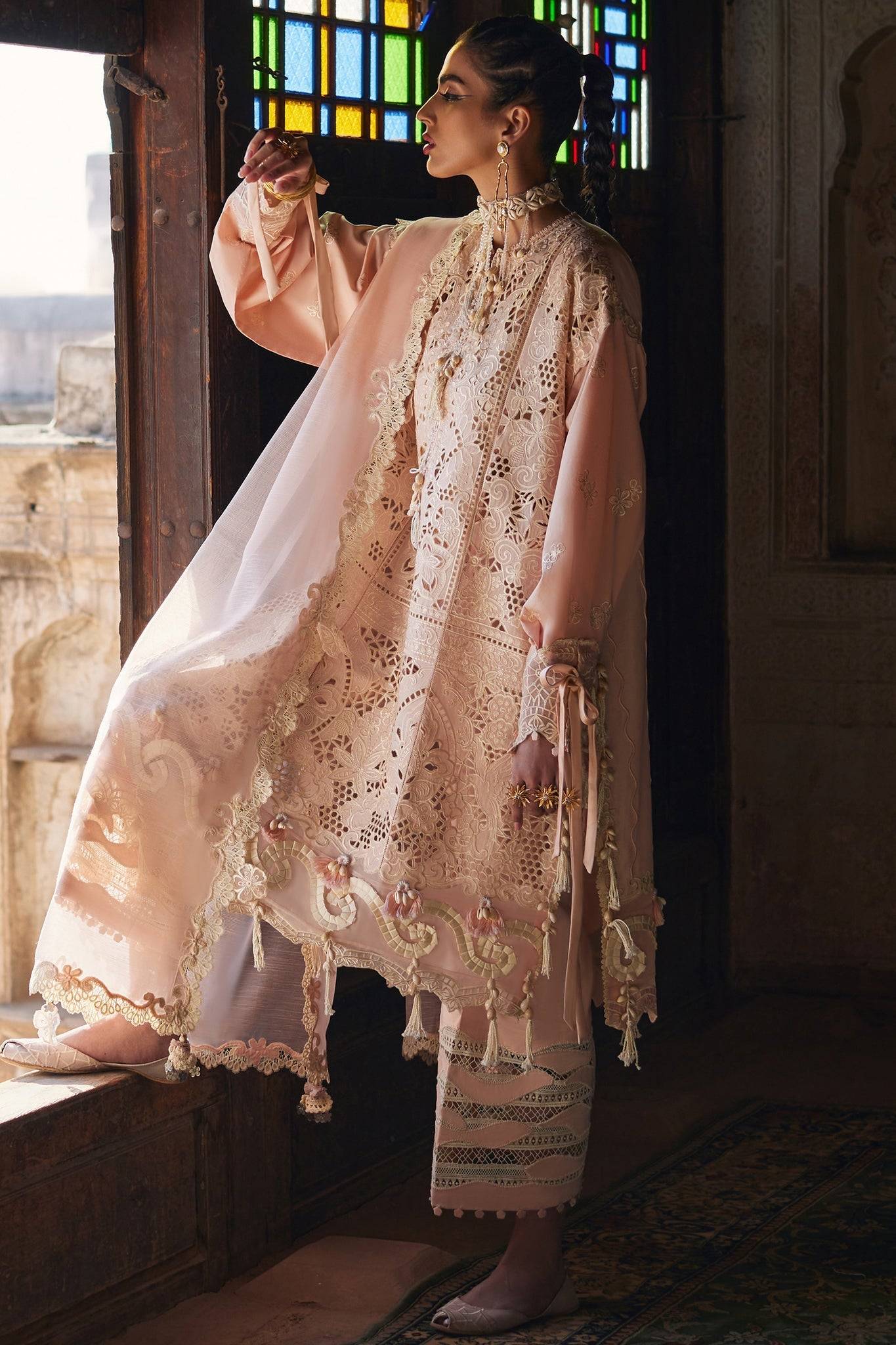 Elan | Luxury Lawn 25 | ISLA (EL25-02 A) by Maria Faisal - Registered Vendor of : Elan - type : Ladies Clothes - 100% original wedding dresses