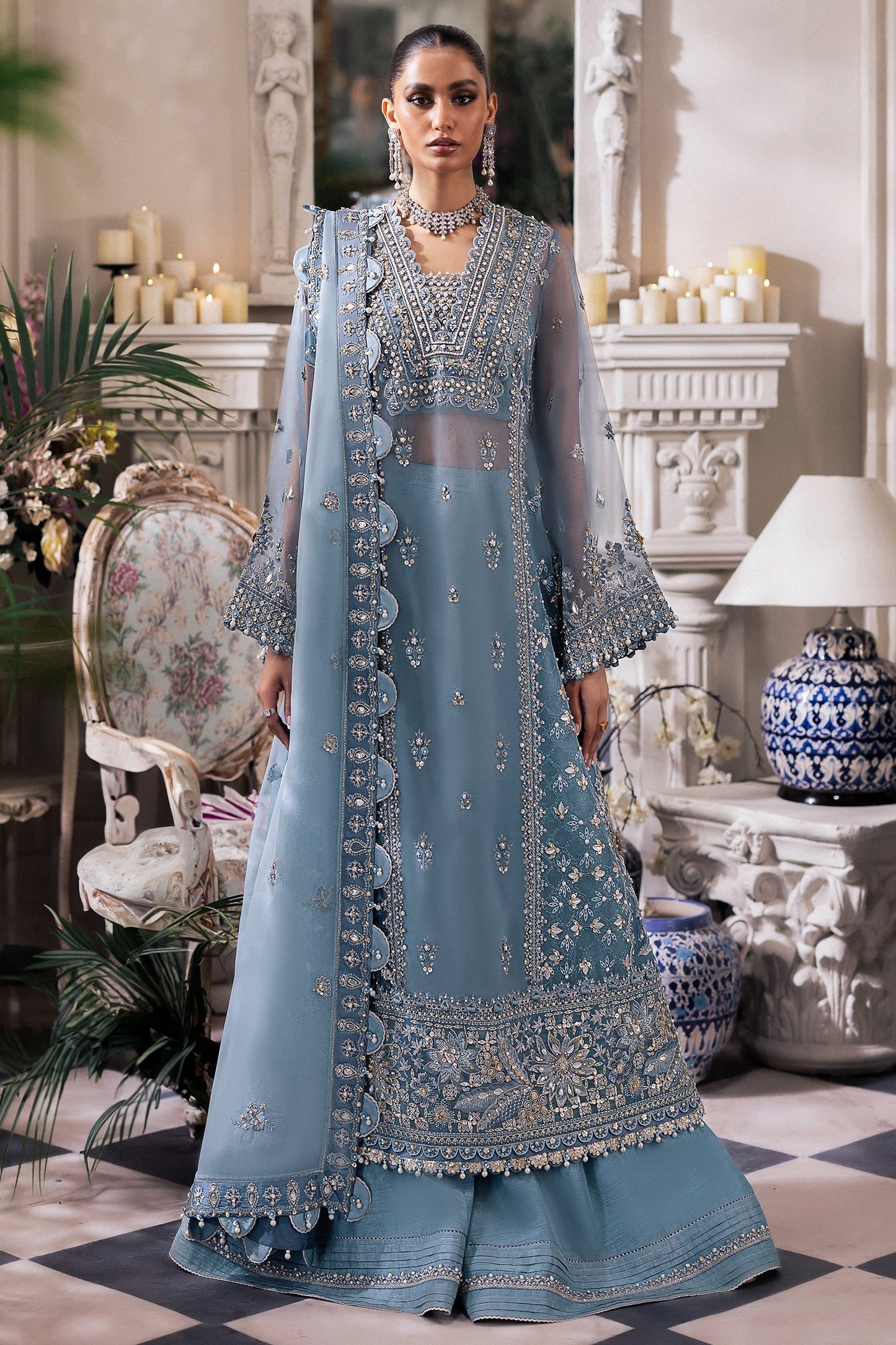 Zaha | Gossamer Formals 24 | AZURA (ZC24-07) - Wedding Dress - Maria Faisal