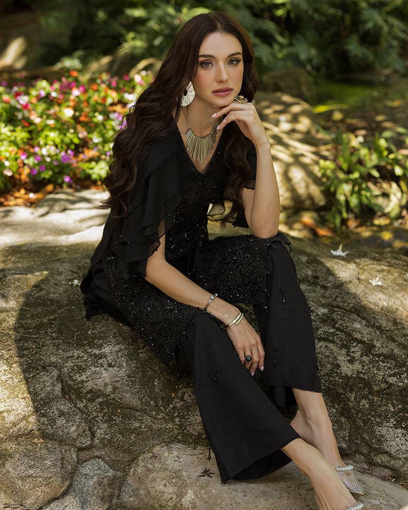 Ain | Cascade Party Wears | AN-102 by Maria Faisal - Registered Vendor of : Ain - type : Ladies Clothes - 100% original wedding dresses