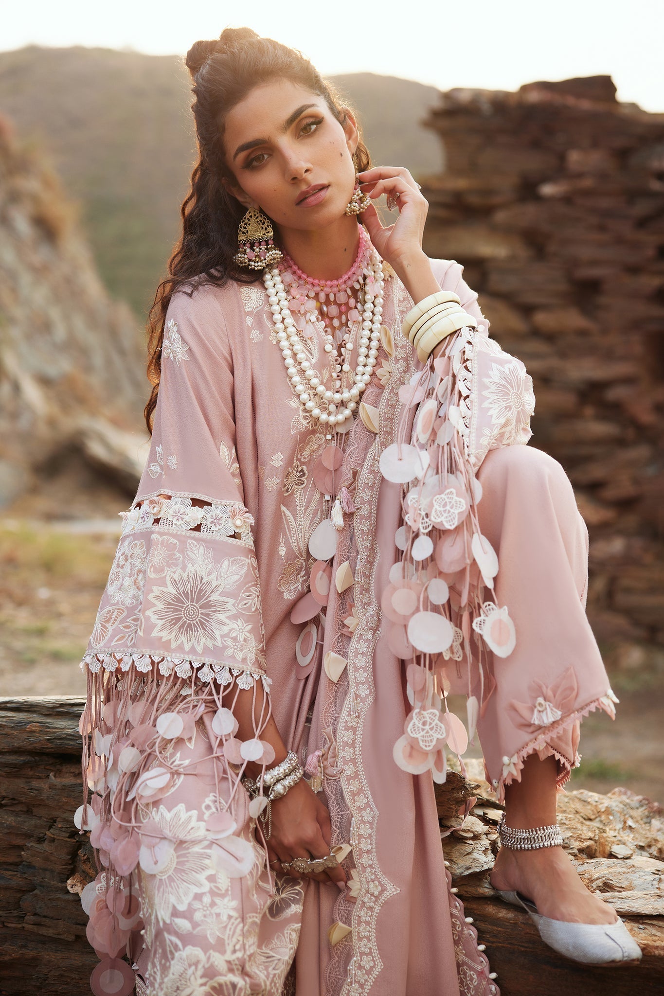 Elan | Winter Collection 24 | AURELIA (EW24-04) - Designer Dress with Intricate embroidery and embellishments. Shop elegent wedding dress at Maria Faisal.