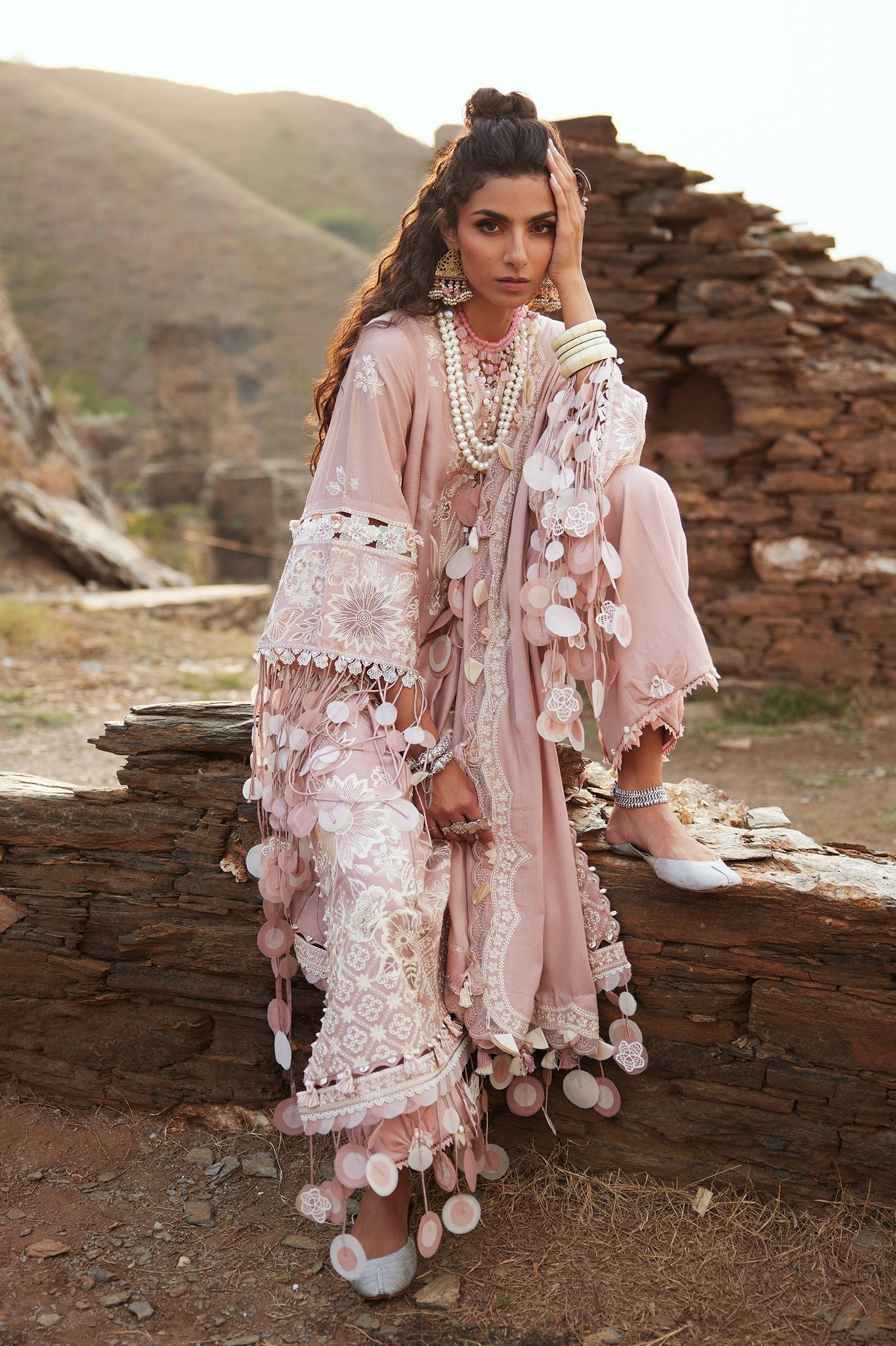 Elan | Winter Collection 24 | AURELIA (EW24-04) - Designer Dress with Intricate embroidery and embellishments. Shop elegent wedding dress at Maria Faisal.
