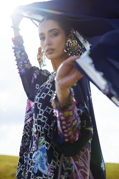 Elan | Kashmee Legacy Lawn 26 |SONAMARG (EL26-09 B) - Luxury Dress - available at Maria Faisal in UK and USA.