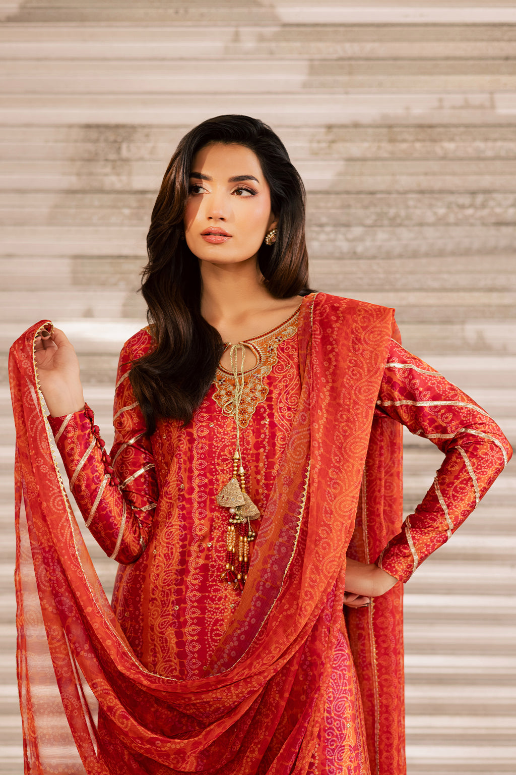 Vanya | Silk Edit | SL-23 - Luxury Dress - available at Maria Faisal in UK and USA.