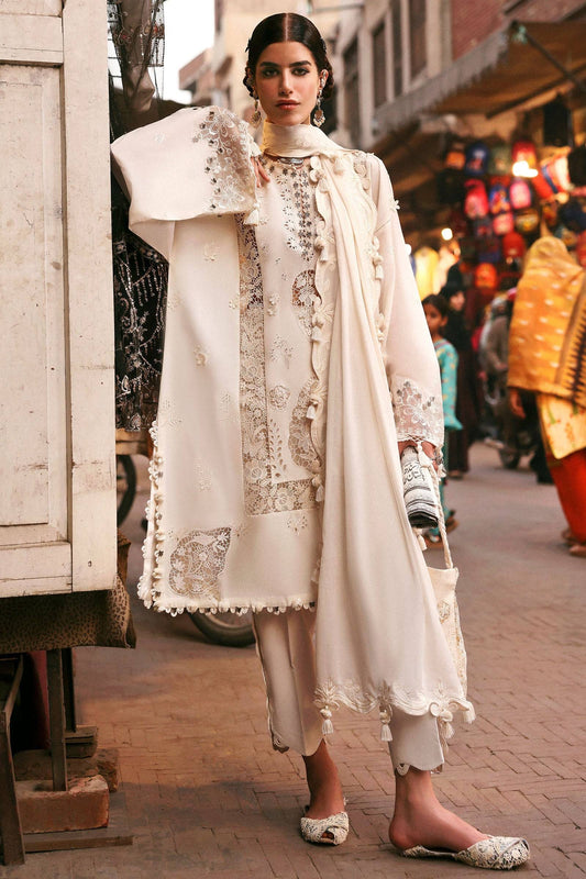 Zaha | Festive Lawn 25 | GULBAHAR (ZF-25-02) by Maria Faisal - Registered Vendor of : Zaha - type : Ladies Clothes - 100% original wedding dresses