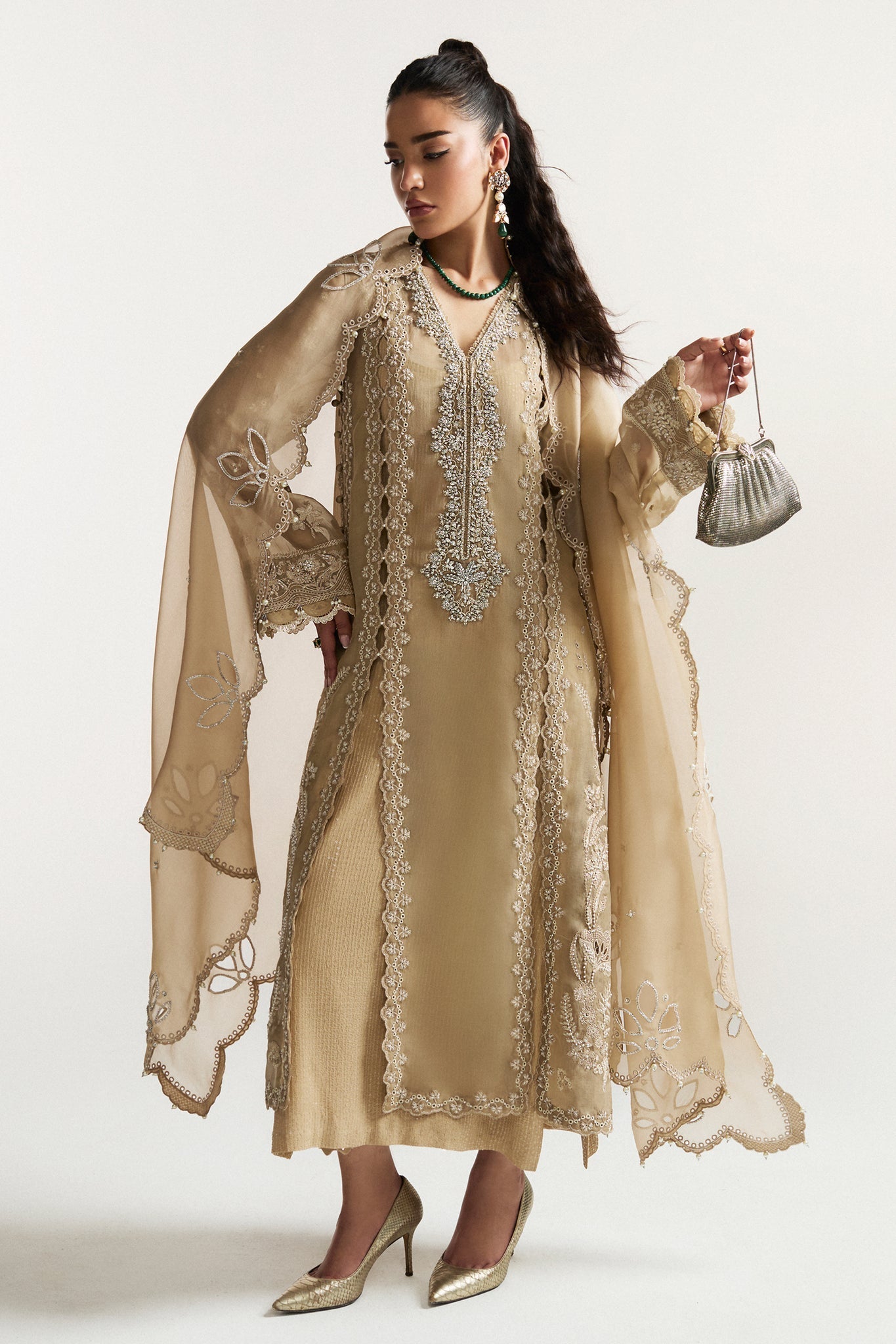 Elan I Vital Ornee I SOLEIL ELIXIR (EV-21372) - Ladies Clothes - Maria Faisal