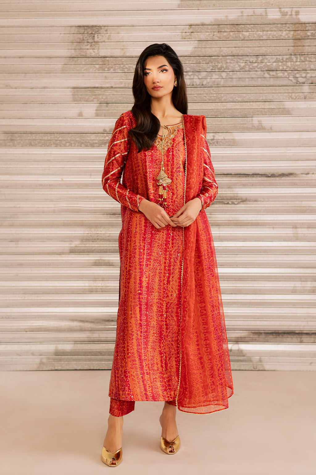 Vanya | Silk Edit | SL-23 - Luxury Dress - available at Maria Faisal in UK and USA.