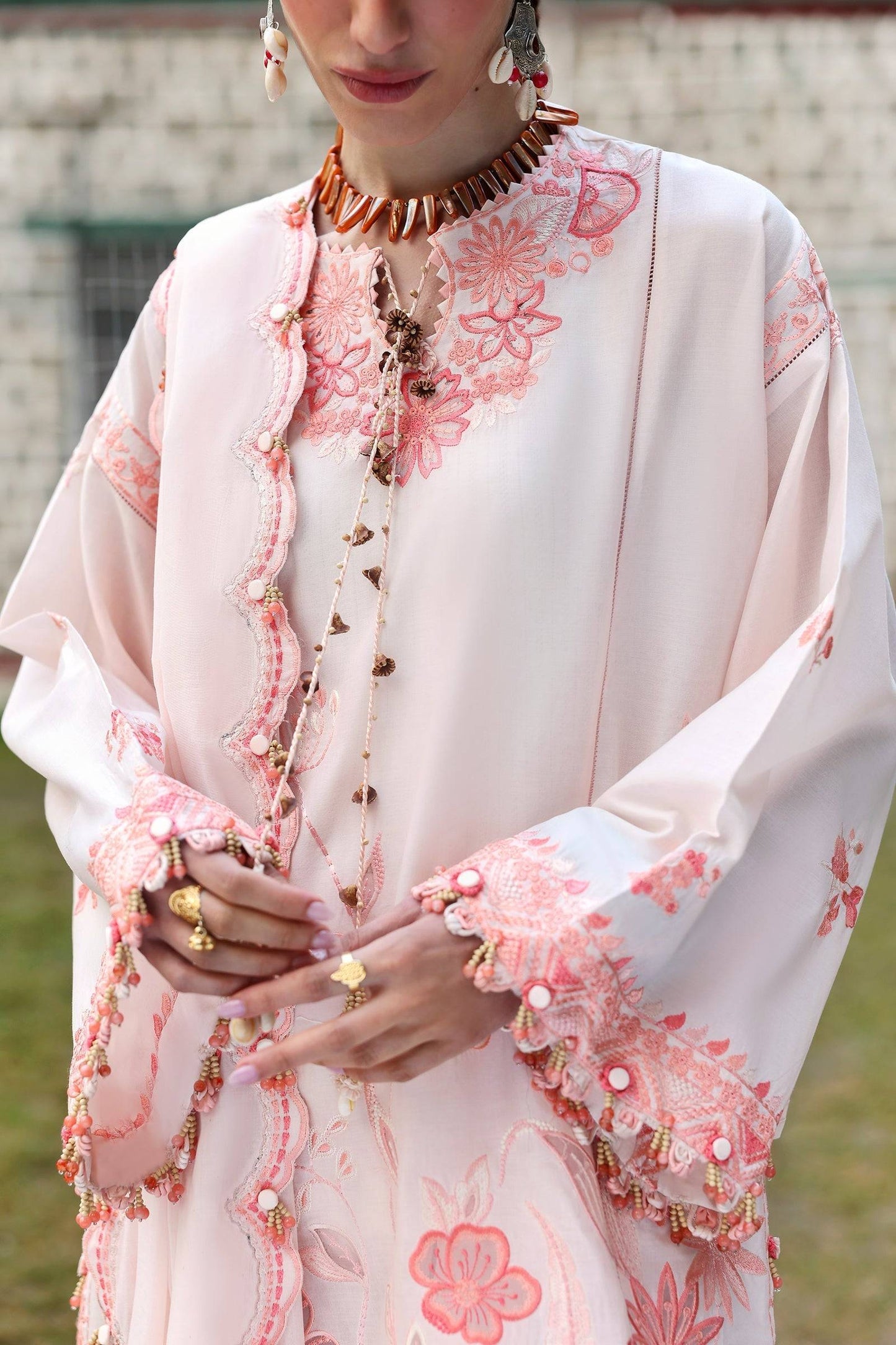 Zaha | Lawn 25 | ZANIA (ZL25-13 B) by Maria Faisal - Registered Vendor of : Zaha - type : Ladies Clothes - 100% original wedding dresses