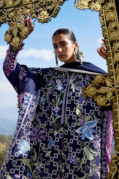 Elan | Kashmee Legacy Lawn 26 |SONAMARG (EL26-09 B) - Luxury Dress - available at Maria Faisal in UK and USA.