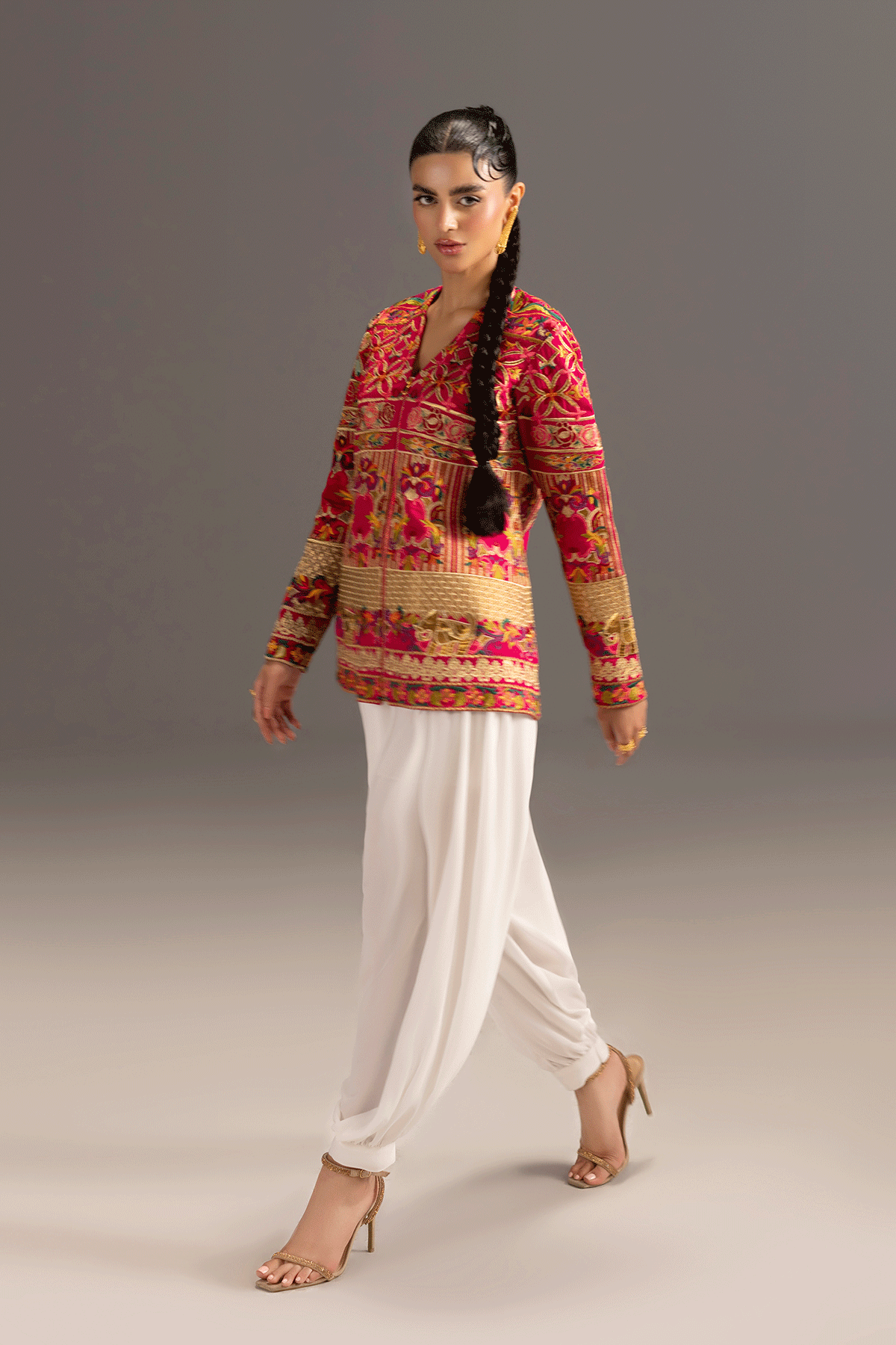 Erum Khan | Summer Whisper | Star Elegance - Luxury Dress - available at Maria Faisal in UK and USA.