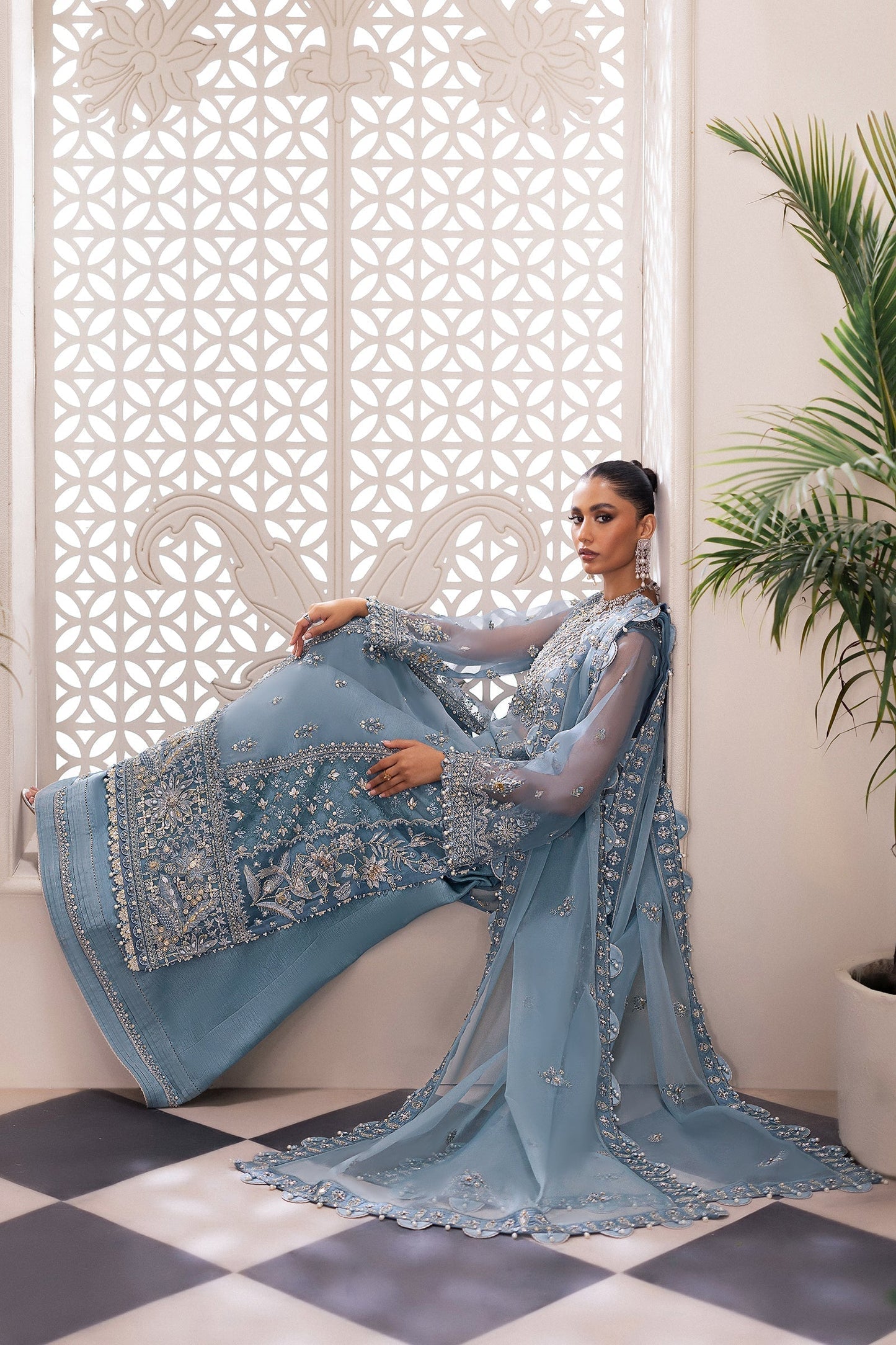 Zaha | Gossamer Formals 24 | AZURA (ZC24-07) - Wedding Dress - Maria Faisal