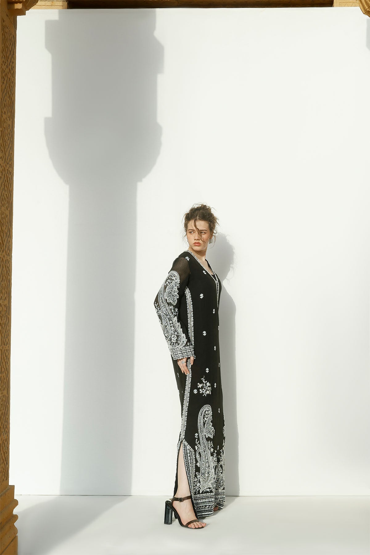 Erum Khan | Carvaan Formals | Shabnour - Formal Dress - available at Maria Faisal in UK and USA.