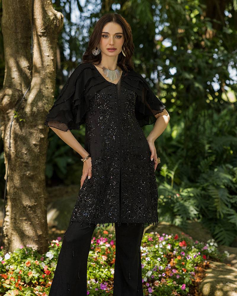 Ain | Cascade Party Wears | AN-102 by Maria Faisal - Registered Vendor of : Ain - type : Ladies Clothes - 100% original wedding dresses