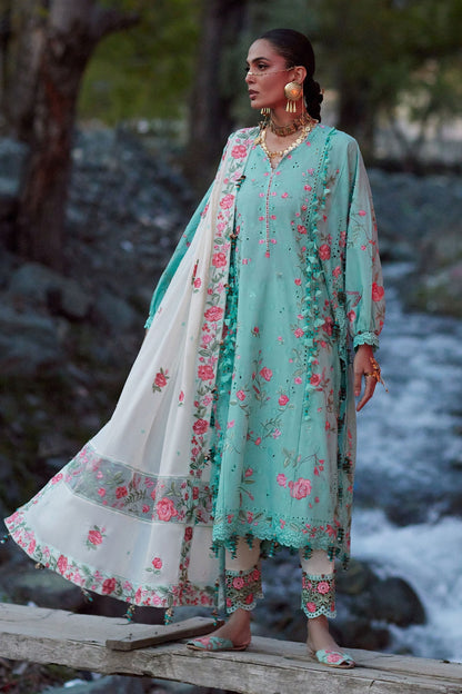Elan | Kashmee Legacy Lawn 26 |GULRAAZ (EL26-08 B) - Luxury Dress - available at Maria Faisal in UK and USA.