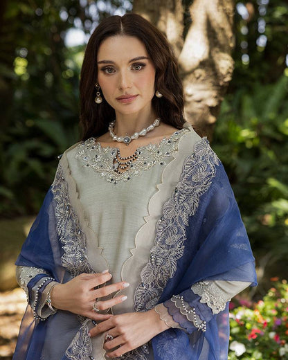 Ain | Cascade Party Wears | AN-104 by Maria Faisal - Registered Vendor of : Ain - type : Ladies Clothes - 100% original wedding dresses