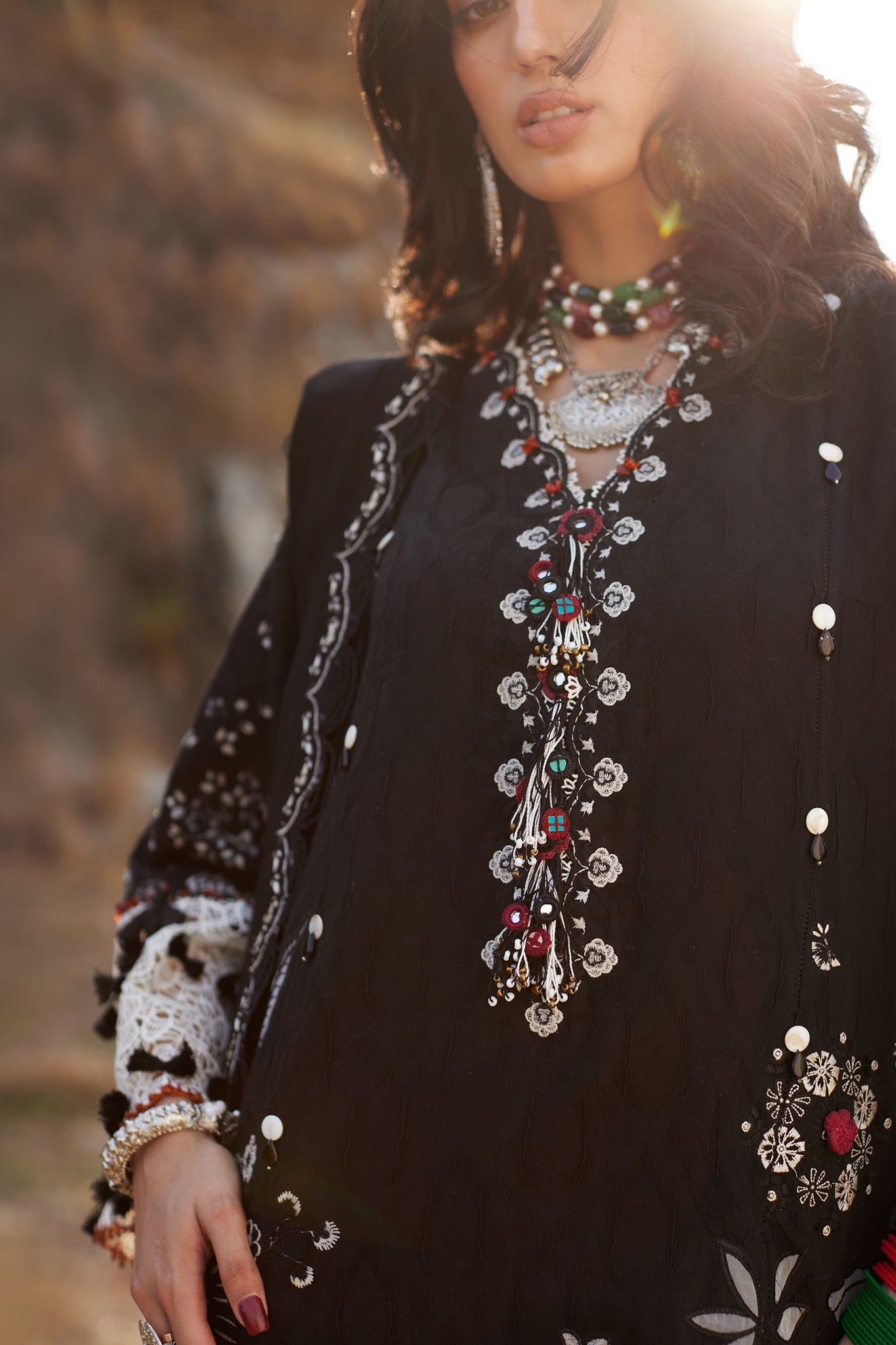 Elan | Winter Collection 24 | AYANNA (EW24-10) - Designer Dress with Intricate embroidery and embellishments. Shop elegent wedding dress at Maria Faisal.