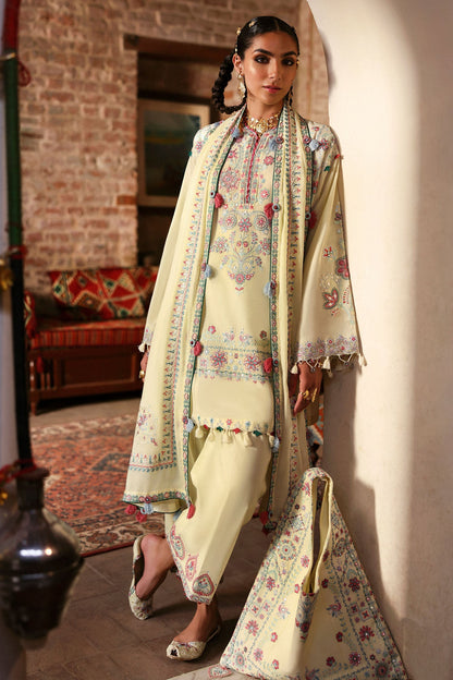 Zaha | Festive Lawn 25 | MEHERBANO (ZF-25-01) by Maria Faisal - Registered Vendor of : Zaha - type : Ladies Clothes - 100% original wedding dresses