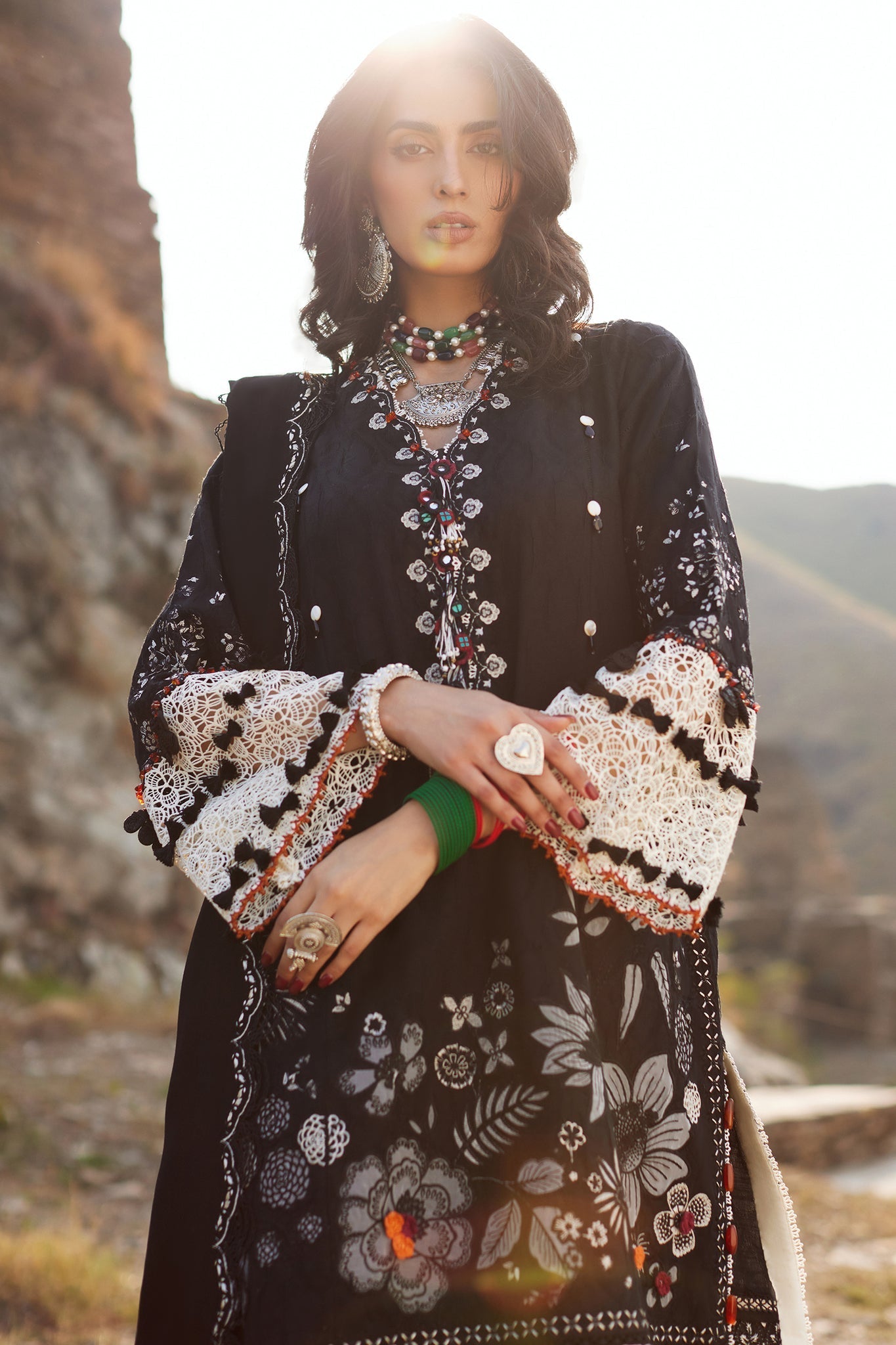 Elan | Winter Collection 24 | AYANNA (EW24-10) - Designer Dress with Intricate embroidery and embellishments. Shop elegent wedding dress at Maria Faisal.