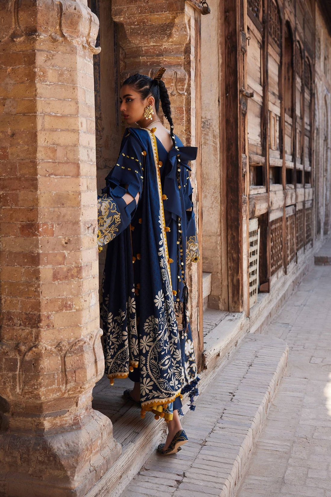 Elan | Luxury Lawn 25 | SOLENE (EL25-03 B) by Maria Faisal - Registered Vendor of : Elan - type : Ladies Clothes - 100% original wedding dresses