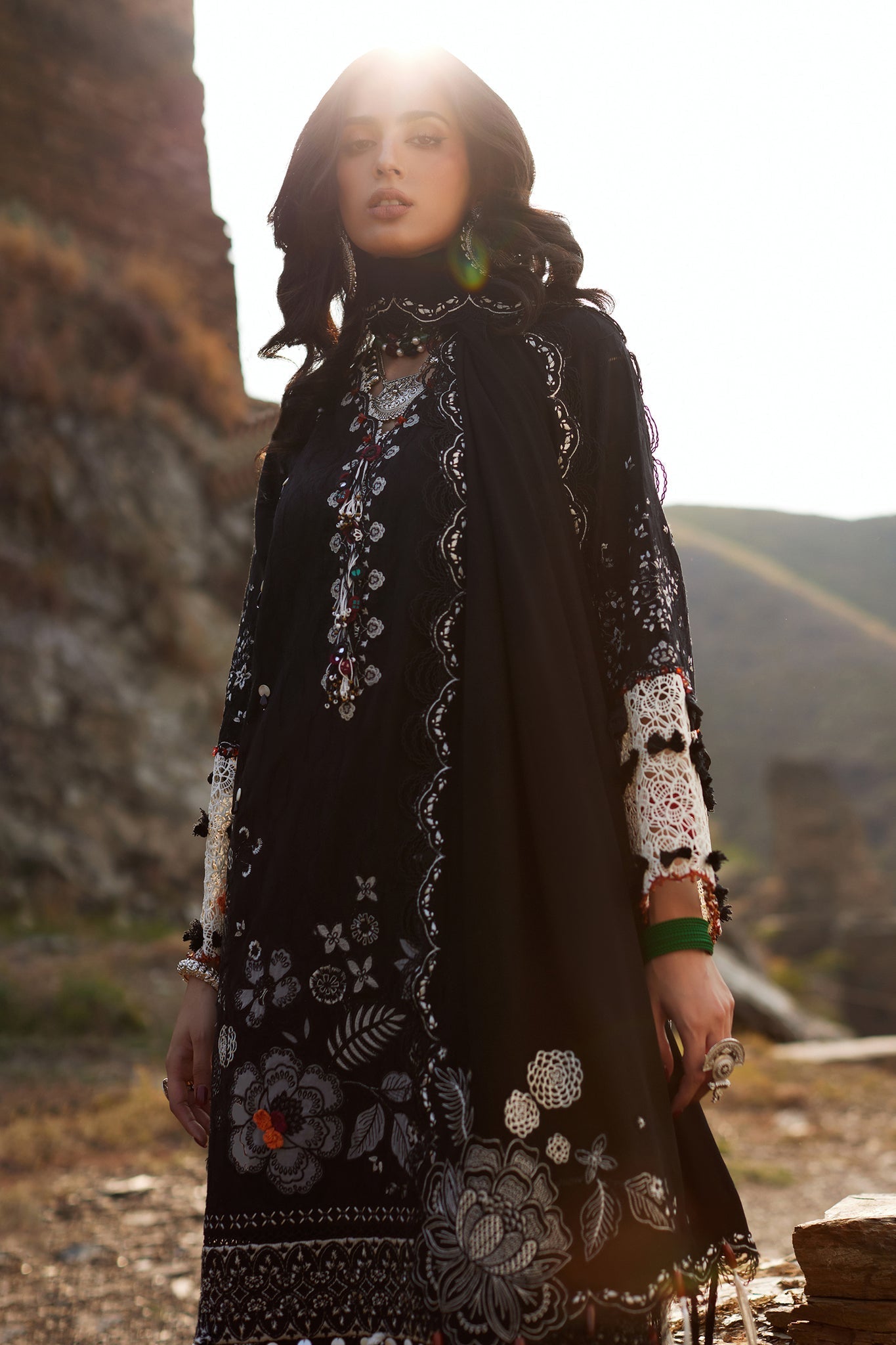 Elan | Winter Collection 24 | AYANNA (EW24-10) - Designer Dress with Intricate embroidery and embellishments. Shop elegent wedding dress at Maria Faisal.