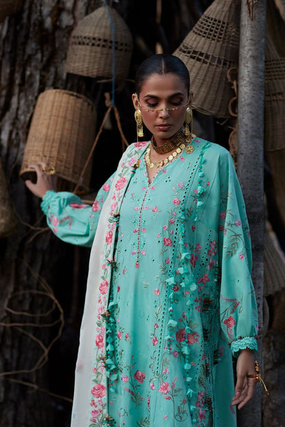 Elan | Kashmee Legacy Lawn 26 |GULRAAZ (EL26-08 B) - Luxury Dress - available at Maria Faisal in UK and USA.